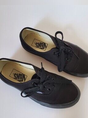 Vans Unisex Black Canvas Sneakers